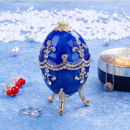 Jewelry Organizer Faberge Egg Jewelry Vintage StyleTrinket Box