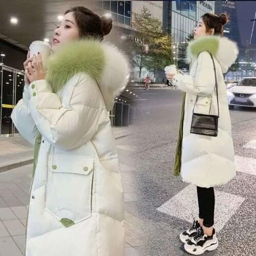 Parker Coat Jacket Women Over-the-knee Mid-length Section New Winter Thick Padded Jacket Korean Loose Fashion Warm Bread Service