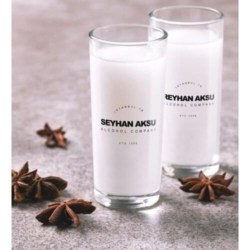 Personalized Colorful Printed Alcohol Company Dual Arrack Cup Set