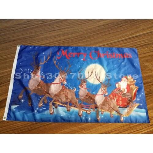 Merry Christmas with gift banner 90x150cm custom pride gift home decoration