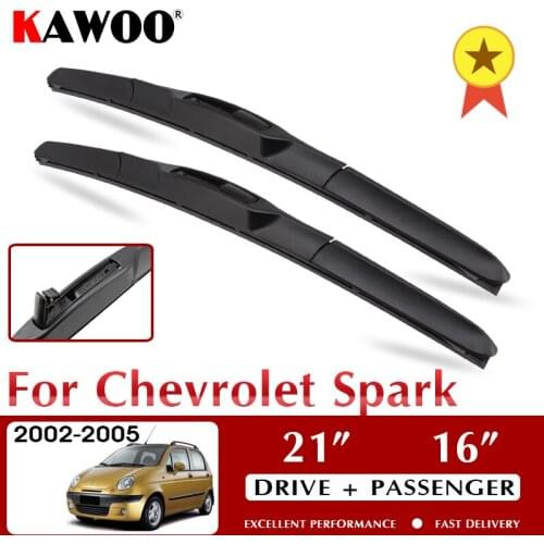Car Wiper Blade for Chevrolet Spark Spark M150 2000 2001 2002 2003 2004 2005 21" 16" Auto Window Windscreen Windshield Wipers
