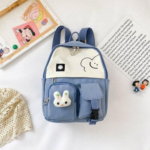 Kindergarten school bag 3 years old 5 cute baby small class large capacity backpack girls children canvas fashion small bKM12007