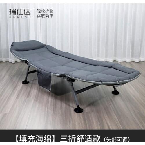 Folding bed single portable folding stool recliner chair camping chairs portable bench beach chair foldable outdoor furniture