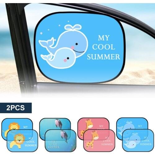 Car Window Sunshade Cartoon Front Rear Side Window Visor Cover Magnetic Car Sun Visor Universal Baby Car Sunshade Window Curtain