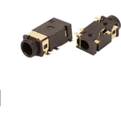 10pcs 3.5 special audio socket for headphone interface double column gold plated anchor sound card pj-342b