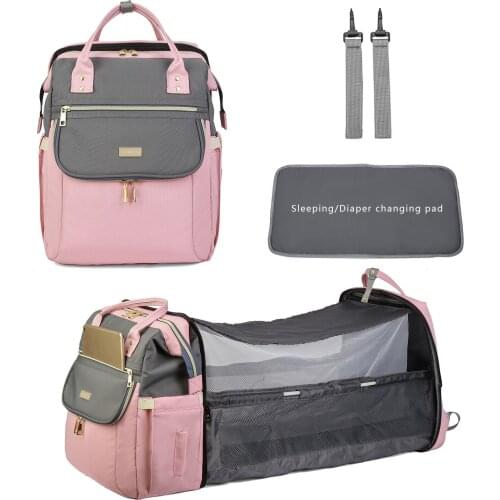 Upgrade With Mosquito Net Baby Diaper Bag Baby Care Nappy Bag Large Capacity Nursing Bag For Mom Maternity Backpack