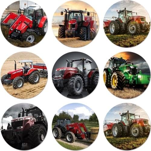 58mm Massey Ferguson Tractors Icons Pins Badge Decoration Brooches Metal Badges For Backpack Decoration
