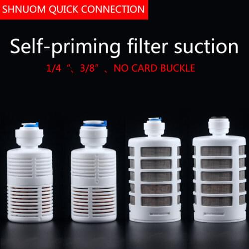 1/4" 3/8" Tube Filter head Special Agricultural Purifier Rural Self-Priming Machine with Net Joint Quick Connector Water Fitting