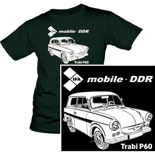 2019 Cool Trabant T-Shirt East Trabi Ifa Ddr 600 P60 601 500 Zwickau Front Drive Veb Unisex Tee