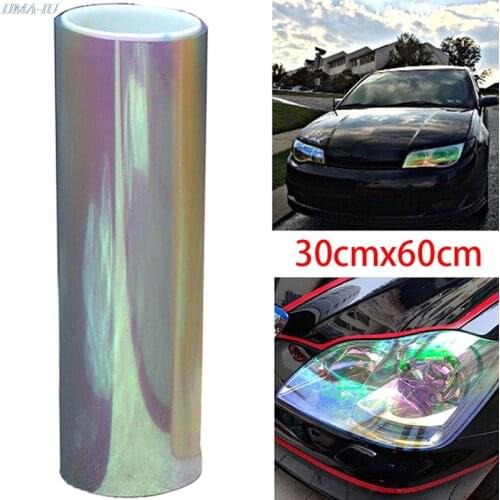 30*60CM Chameleon Color Changing Tint Vinyl Wrap Sticker Headlight Film Car Light Lamp