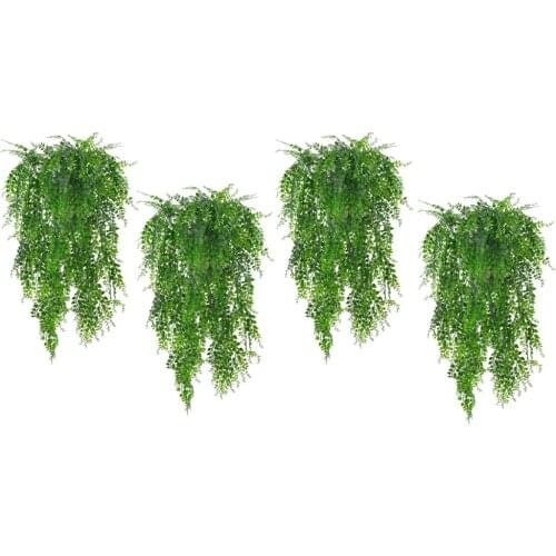 4 BUNCH WALL HANGING PLANT LEAVES IRY VINE FOR HOME GARDEN WALL FENCE DECOR