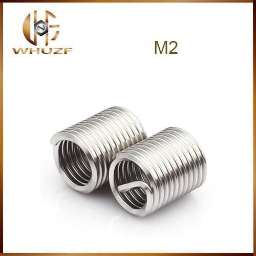 50pcs/Lot Wire Thread Insert Bushing Screws Sleeve Stainless Steel M2-M12 Repair Insert Kit Fastener Connection Tools