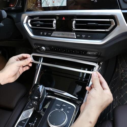 ABS Chrome Car Control Volume Button Decorative Frame Trim for BMW G20 G28 325li 3 Series 2019 2020 Year Accessories