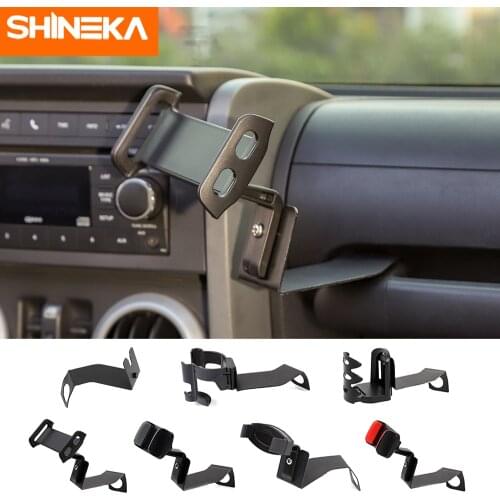 SHINEKA Bracket For Jeep Wrangler JK Car Water Cup Bracket Ipad Mobile Phone Interphone Holder For Jeep Wrangler JK 2007-2010