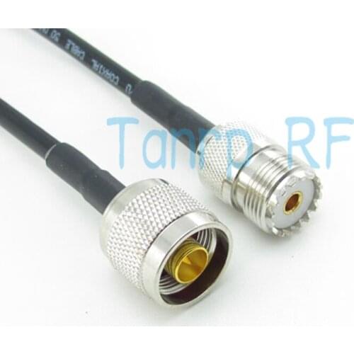 Free shipping! 200CM 6FEET 2M N male plug to UHF female jack RG58 extension cable RF Pigtail coaxial jumper cable