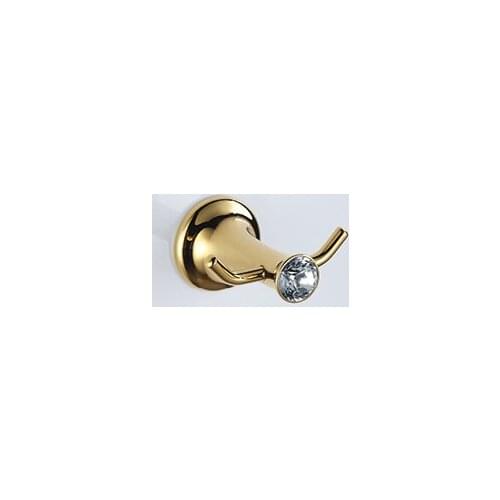 FREE SHIPPING BATHROOM ACCESSORIES GOLD clour crystal robe hook clothes hook
