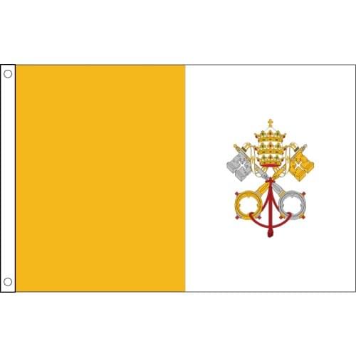 Free shipping xvggdg 90x150cm Vatican flag 3x5 Feet Super Poly football FLAG Indoor Outdoor Polyester Vatican Flag