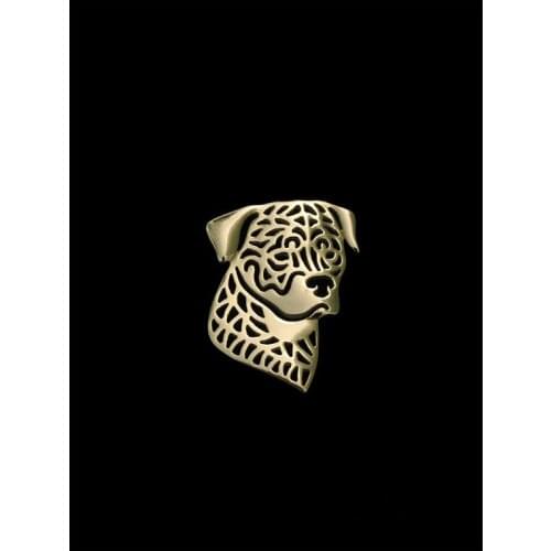 New Design Classic Animal Rottweiler Dog Broche Gold Silver Color Designer Brooch For Men Overwatch Gift For Friend Father