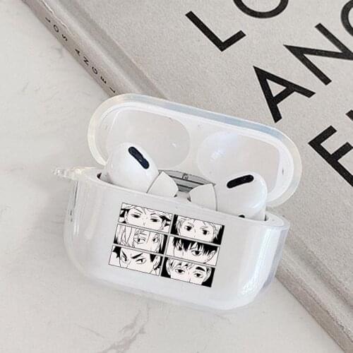 Haikyuu Hinata Attacks Anime Earphone Case for Apple Airpods Pro Bluetooth Earphone Cover Charging Box Cover for Air Pods