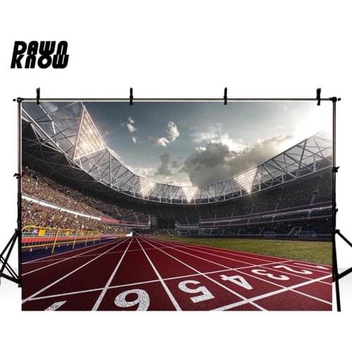 DAWNKNOW Runway Court Photography Background Photocall Photo Shoot Field Children Backdrop For Photo Studio Customize G271