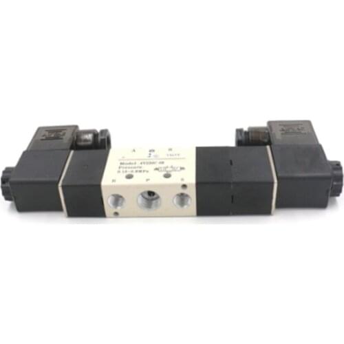 DC12V/24V AC110V/220V 1/4" BSP 4V230C-08 3 Position 5 Way Pneumatic Solenoid Valve Double Coil 4V230C-08