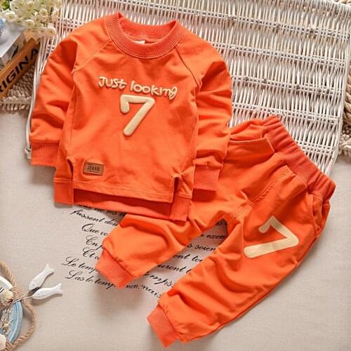 Children Clothes 2019 Boys Clothes Long Sleeve Set Two-piece Set Kids Suit Outfits Sportswear Clothing 2-5Years