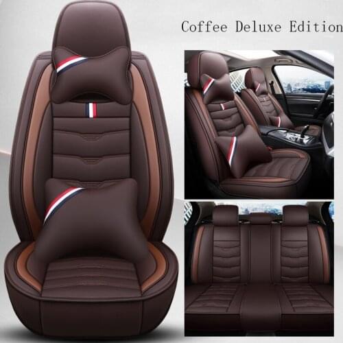 WLMWL Leather Car Seat Cover for Geely All Models Emgrand EC7 X7 FE1 automobiles styling car accessories Car-Styling