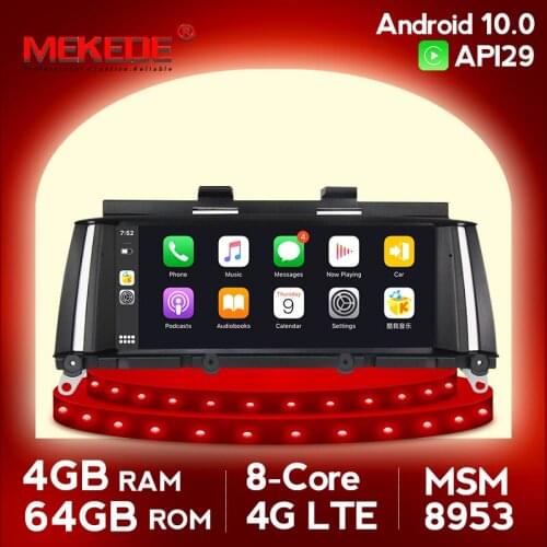 MEKEDE 8953 4G RAM Android 10.0 Car Multimedia Player for BMW X3 F25 X4 F26 CIC NBT Autoradio Navigation 8.8' Screen Headunit