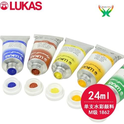Lukas M grade pigment, master watercolor, tubular 24ml, painting pigment for art students,Artist Quality,art studies,Oil paints