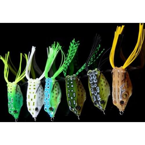 Artificial Thunder Frog 55mm/12.5g Professional Soft Fishing Bait Lifelike 3D Eyes Anti-Corrosion Bionic Fishing Lure Soft Bait