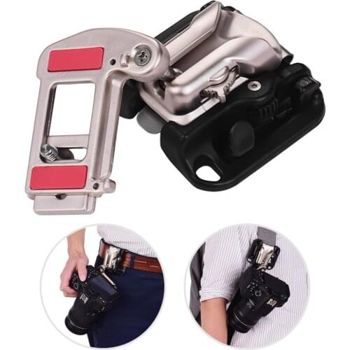 Camera Belt Holster Mount Waist Clip Holder Hanger With 1/4 Inch Screw for Canon Nikon Sony Olympus DSLR Cameras