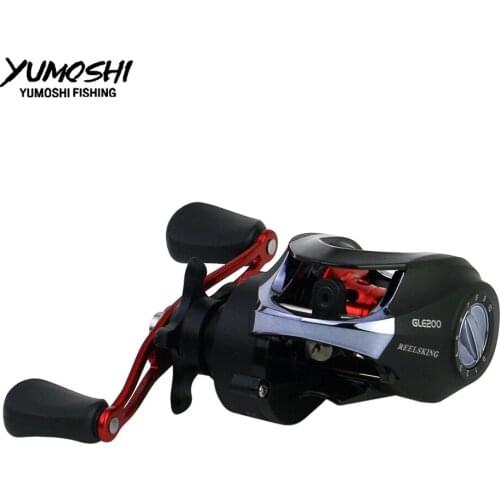 Yumoshi Fishing Reel GLE200/201 Baitcast reel 6.3:1 fake Bait casting Water Drop Wheel Left-Right Hand