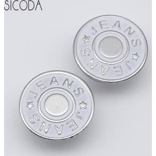 SICODA 100pcs 17mm jeans button metal jeans button Bronze Tone Jean Tack Metal Buttons Fit Sewing Garment Accessories