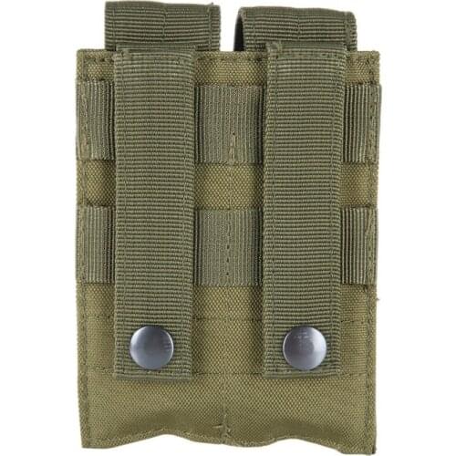 Tactical MOLLE Pouch Ammo Bags Pistol Mag Magazine Pouch Close Holster 9MM Nylon 600Double Attachment Package