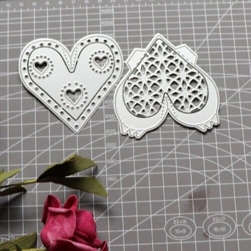 Heart Gift Box Frame Metal Cutting Dies New 2021 Crafts Die Cuts For DIY Scrapbooking Paper Cards Decorations Embossing