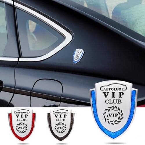 VIP Car Sticker Front Rear Trunk Badge Emblem for BMW Buick Jaguar Honda Toyota Nissan Mitsubishi Peugeot Logo 4.8