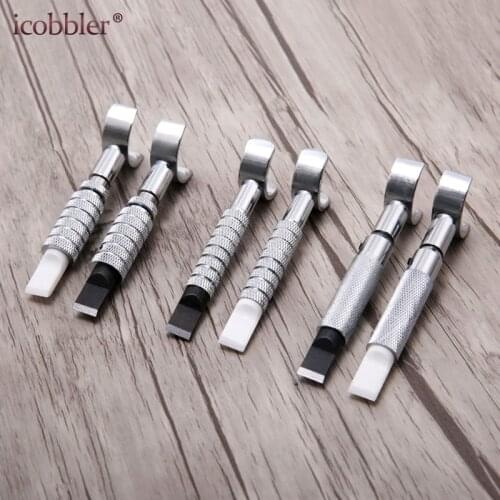 Extendable Leather Manual Carving Knife,Rotate Cutter Head Whirling Ceramic Steel Sculpture Enchase Printing DIY Cowhide Tools