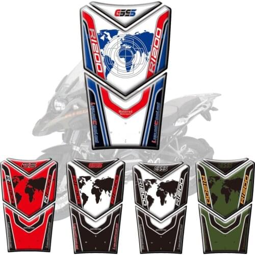 Motorcycle 3D Fuel Tank Pad Protective Stickers Decals For BMW R1200GS Adventure 2014-2017
