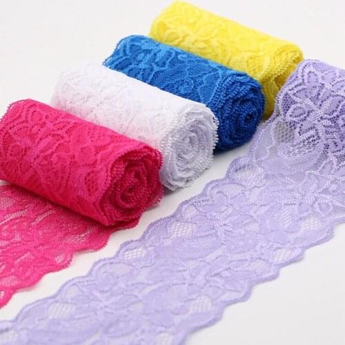 5yards Stretch lace ribbon width 8cm socks underwear wedding dress womens lace accessories