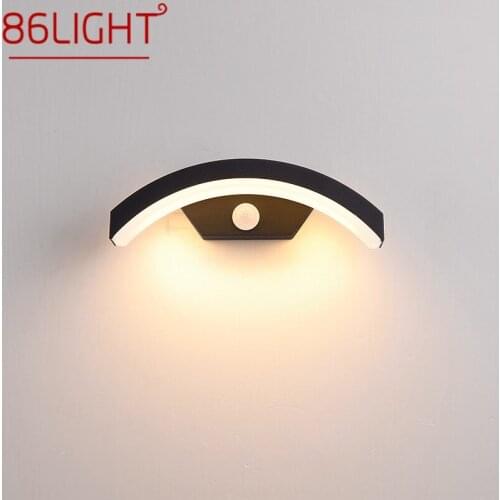 86LIGHT Outdoor Wall Lamp Fixture Patio Human Body Induction LED Waterproof Creative Decorative For Courtyard Balcony Garden
