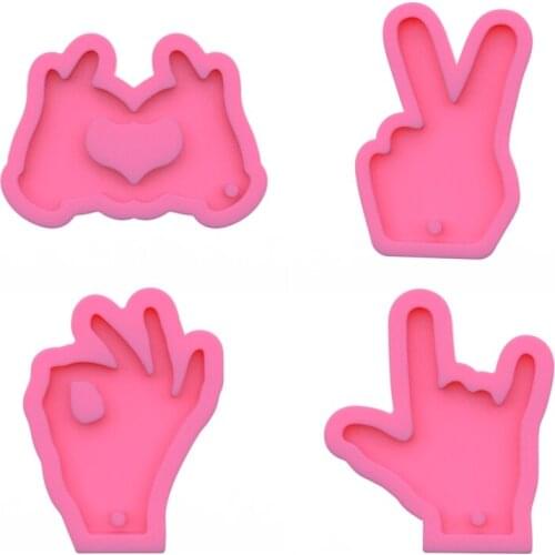 Keychain Epoxy Resin Mold Pendant Silicone Mould DIY Crafts Jewelry Making Tool