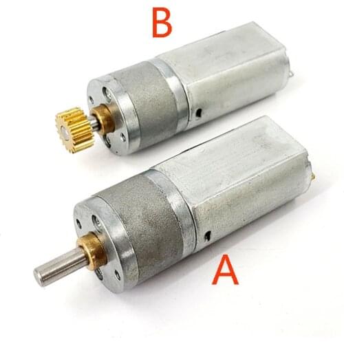 DC 12V 50RPM/100RPM Small 20MM 180 Full Metal Gearbox Gear Reducer Motor Slow Speed High Torque for Toy Robot Car