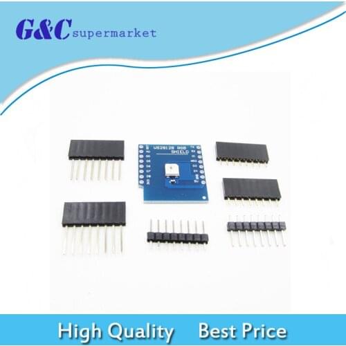 For Wemos D1 Mini WS2812B Board RGB LED Shield for wemos d1 mini shield ESP8266 For Arduino diy electronics