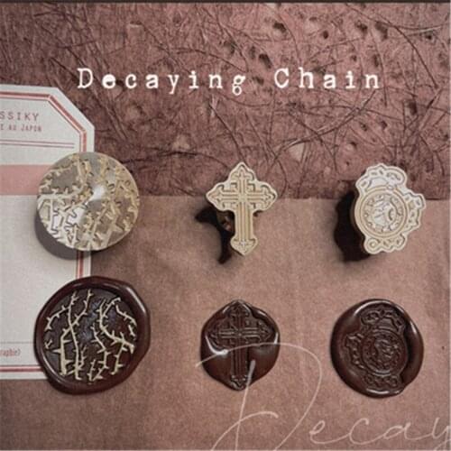 Vintage Irregular Stamp Head Custom Retro Wax Seal Heads DIY Stamps Postage Journal Package Date Wedding Gift Envelope Tools