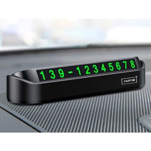 Temporary Car Parking Card Hidden Luminous Number Keys Styling Automotive Interior For Temperature Resistance Car Accessories