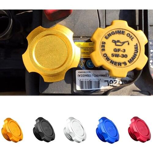 1Pcs STI Metal Alloy Car Oil Filler Cap Auto Engine Tank Cover Fit For Subaru Ascent Legacy Outback BRZ WRX XV