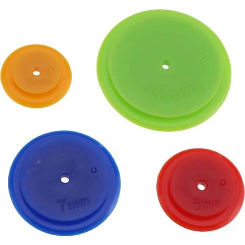 4PCS Patchwork Equidistant Ruler Seam Parts Parallel Wheel Cloth DIY Scanning Line Ring For Tailor Sewing Scribing Tools