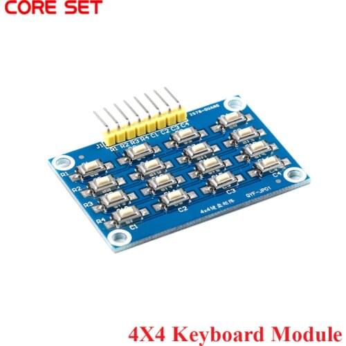 5Pcs MCU 4X4 Matrix Keyboard Module 16 Patch Buttons DIY Kit For Arduino Development Board Learning Board Originnal New