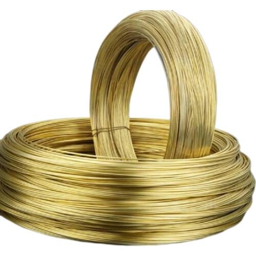 0.5mm 0.6mm 0.8mm 1mm Dia Soft Raw Brass Wire For Model Craft Jewelry Findings DIY
