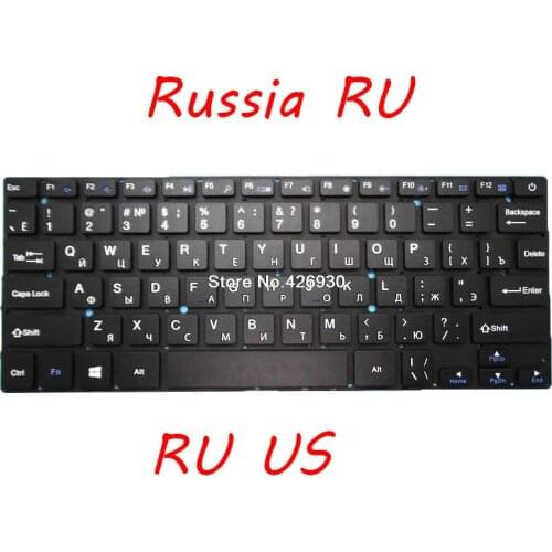 Laptop US RU Keyboard For Prestigio For Smartbook 141 C3 PSB141C03 PSB141C03BFH_DG PSB141C03BGH_DG English Russia black new